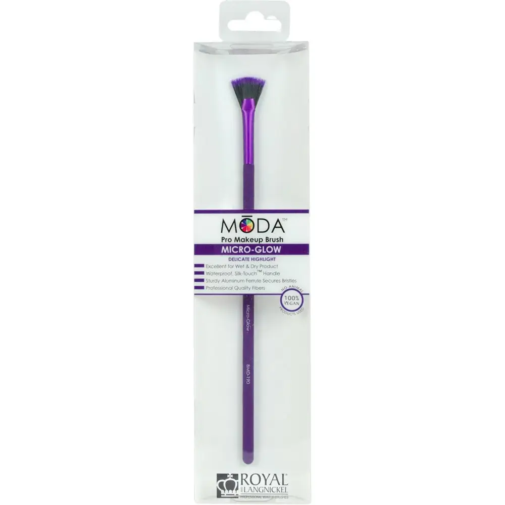 ROYAL AND LANGNICKEL Moda Pensula pentru Iluminator Micro Glow - Stralucire Intensa, Aplicare Precisa si Uniforma, 1 buc