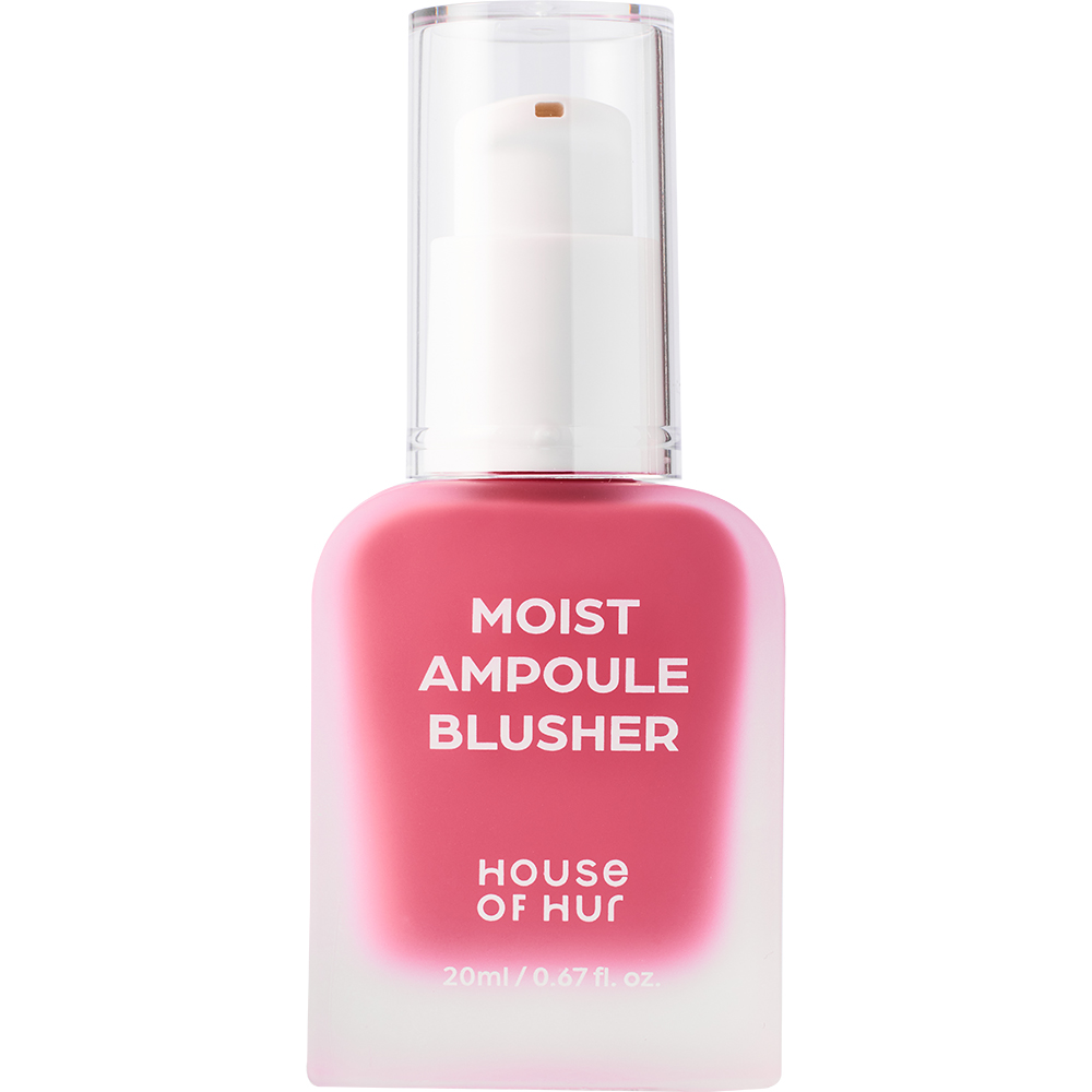 HOUSE OF HUR Moist Ampoule Blusher - fard de obraz lichid cu textura usoara tip ser, care contribuie la oferirea pielii a unui plus natural de culoare si luminozitate si la metinerea confortului pe parcursul zilei - 20 ml - 07 Pink Rosie