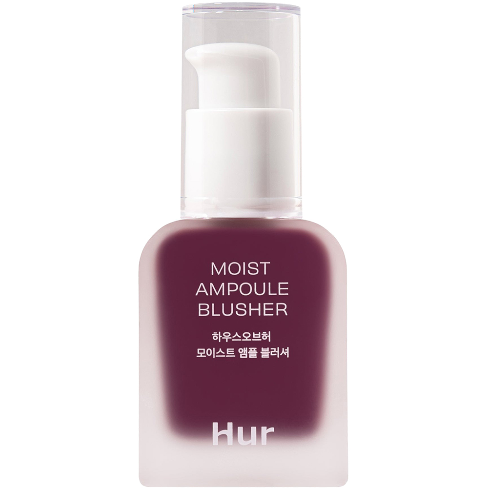 HOUSE OF HUR Moist Ampoule Blusher - fard de obraz lichid cu textura usoara tip ser, conceput pentru a oferi pielii un plus natural de culoare si luminozitate, cu intensitate ajustabila prin aplicare in straturi - 20 ml - 08 Berry Purple