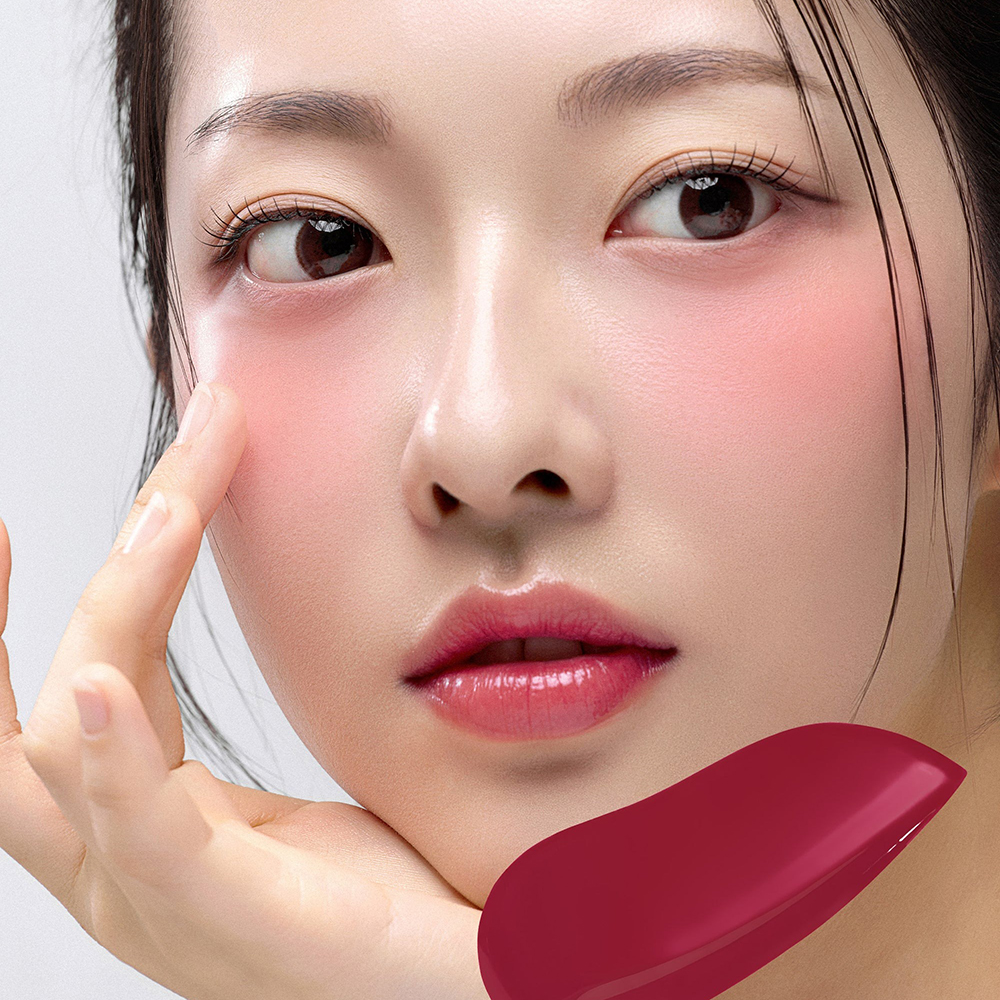 HOUSE OF HUR Moist Ampoule Blusher - fard de obraz lichid cu textura usoara tip ser, care contribuie la oferirea pielii unui plus natural de culoare si luminozitate si la metinerea confortului pielii pe parcursul zilei - 20 ml - 09 Ruby Red