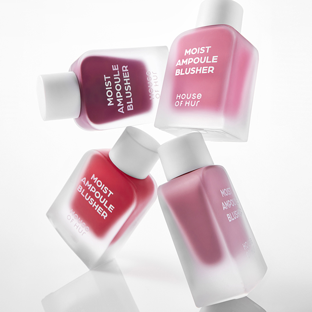 HOUSE OF HUR Moist Ampoule Blusher Mini - fard de obraz lichid cu textura usoara tip ser, care contribuie la oferirea pielii unui plus natural de culoare si luminozitate si la mentinerea confortului pielii - 10 ml - 05 Peach Coral