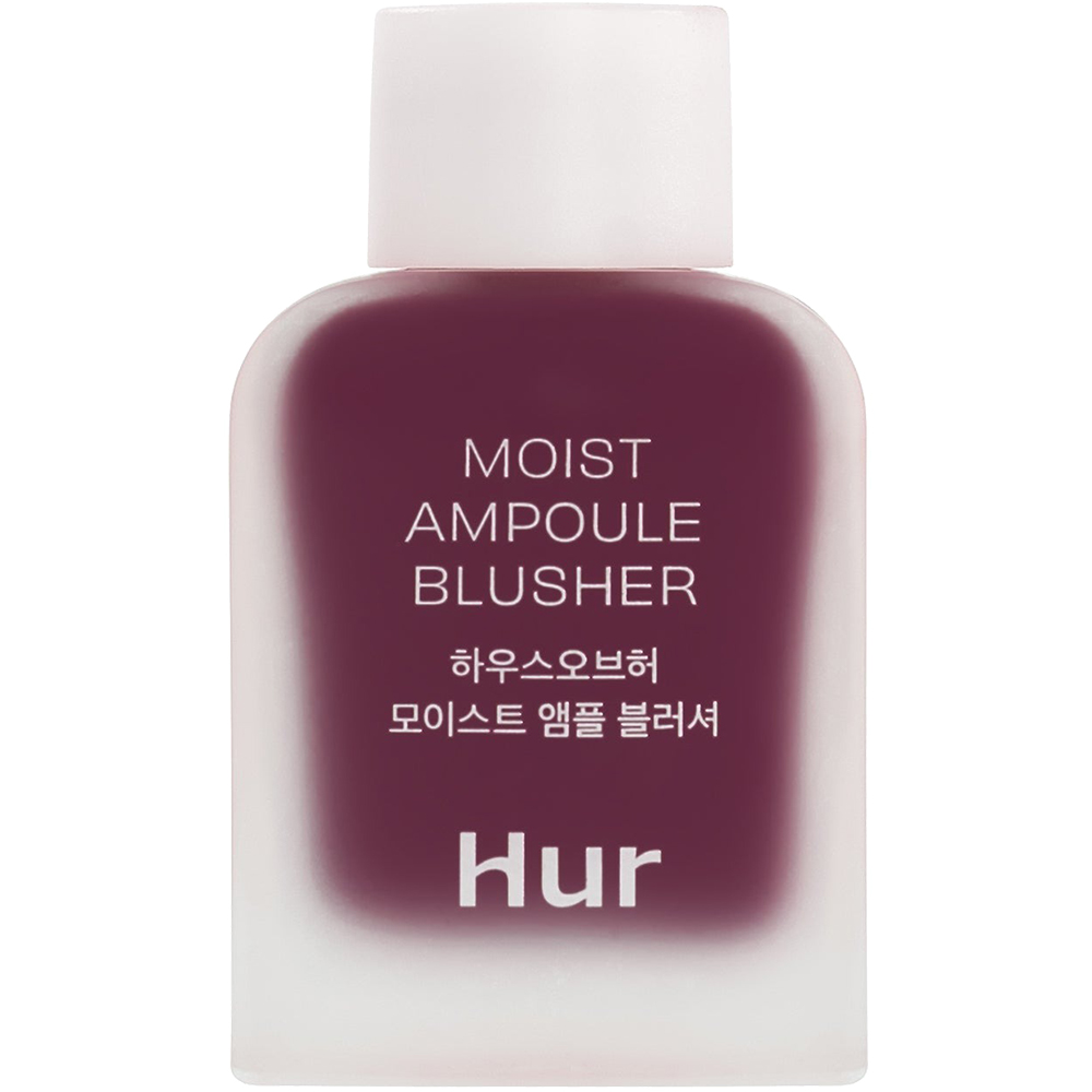 HOUSE OF HUR Moist Ampoule Blusher Mini - fard de obraz lichid cu textura usoara tip ser, care ofera pielii un plus natural de culoare si luminozitate si se estompeaza usor pentru un finisaj neted si natural - 10 ml - 08 Berry Purple
