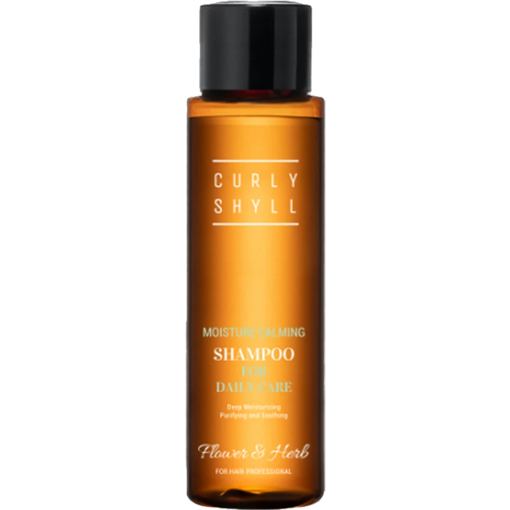 CURLY SHYLL Flower & Herb Sampon Hidratant si Calmant 50 ml - Nutritie, Calmare Scalp si Stralucire, 50 ml
