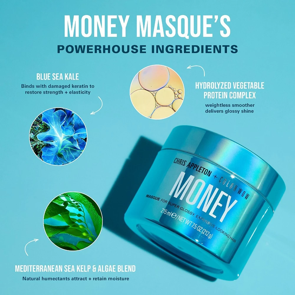 COLOR WOW Money Masque Masca de Par Ultra-Hidratare - Reparare Intensiva si Stralucire de durata, 215 ml