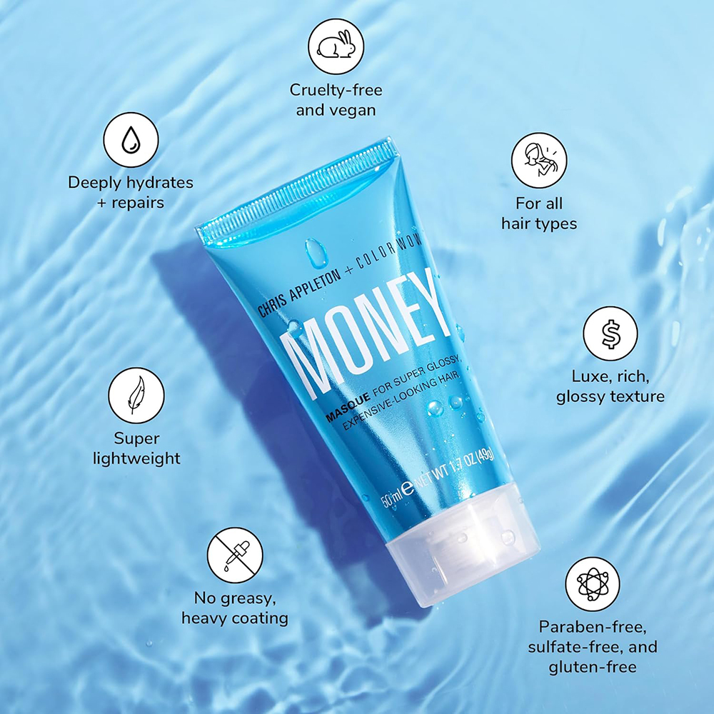 Color Wow Money Masque – Mască de Păr Hidratantă cu Efect de Strălucire, 50 ml