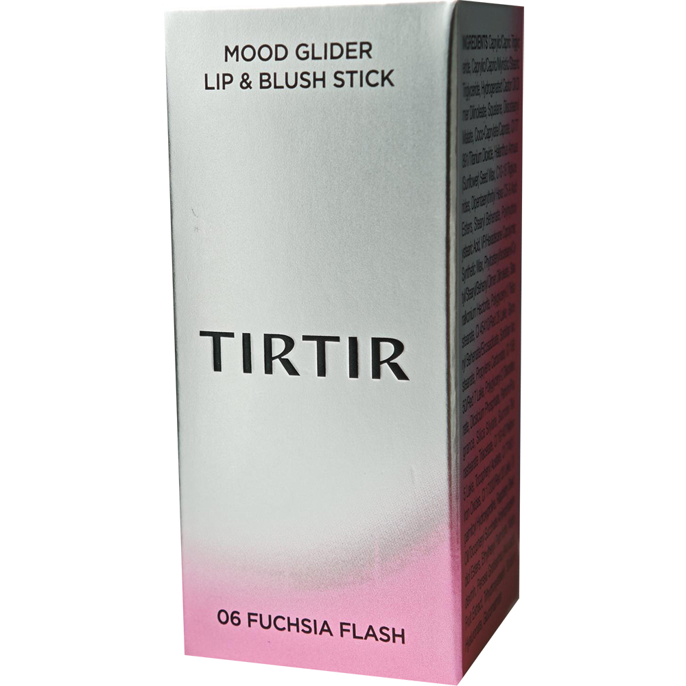 TIRTIR Mood Glider Lip and Blush Stick, 06 Fuchsia Flash, 3.8 gr - nuantator pentru buze pentru utilizare pe buze, obraji si pleoape, cu intensitate ajustabila prin aplicari succesive