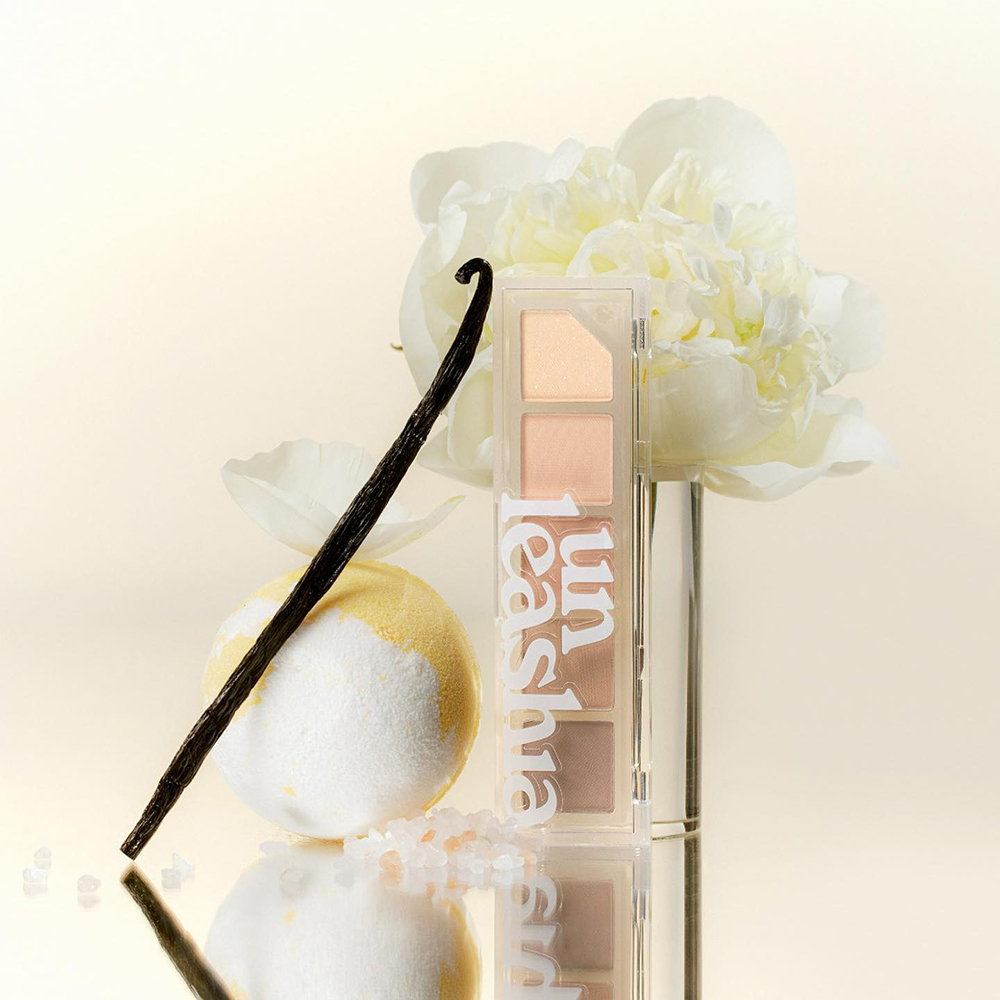 UNLEASHIA Mood Shower Face Palette Fard de pleoape No. 1 Vanilla Shower - aplicare si finisaj, 4 gr