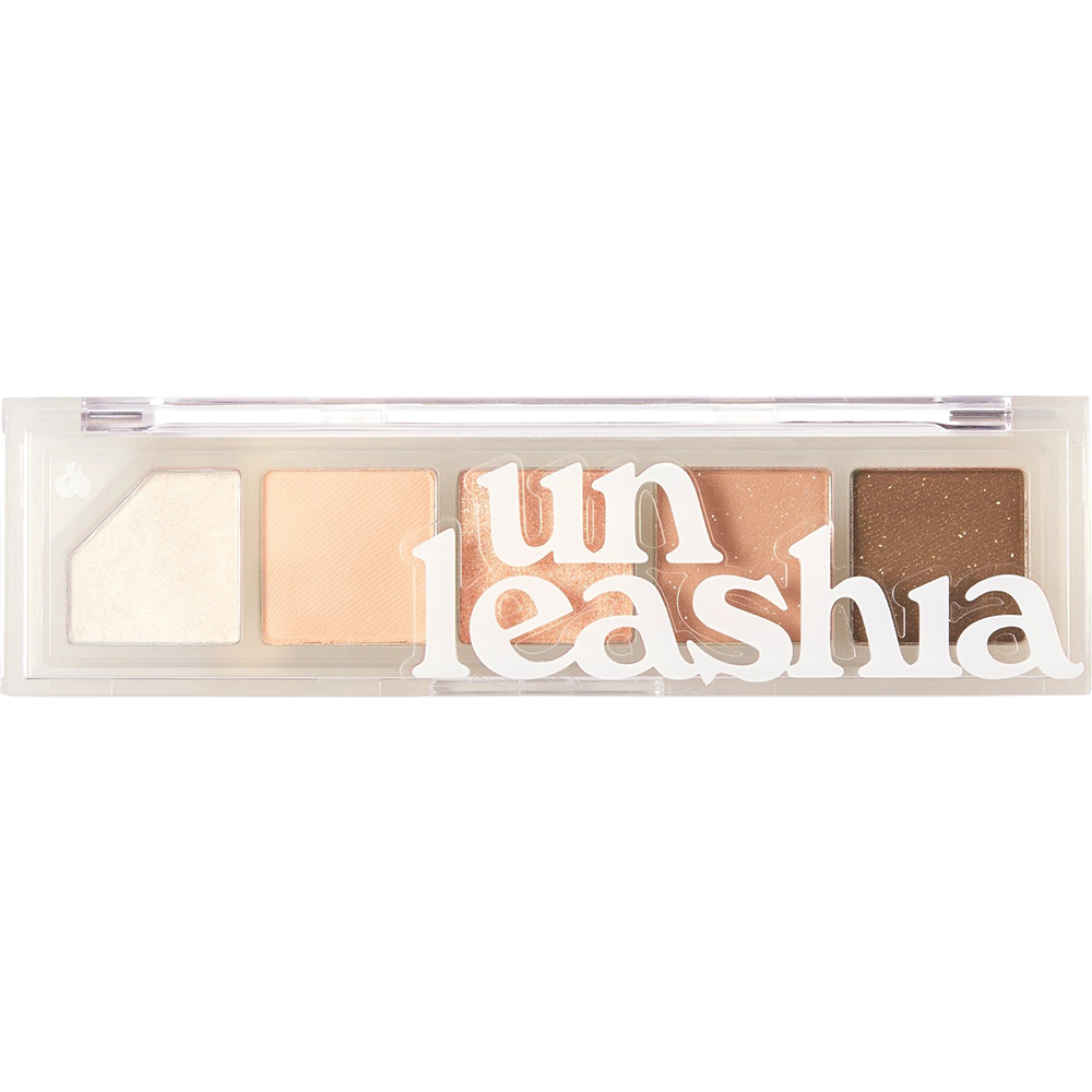 UNLEASHIA Mood Shower Face Palette fard de pleoape No. 3 Nude Shower - luminozitate si evidentiere, 4 gr