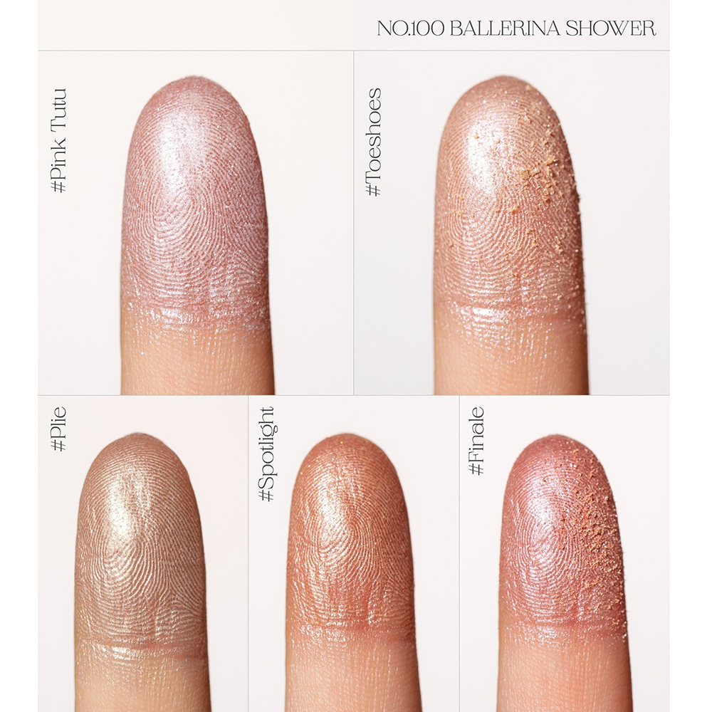 UNLEASHIA Mood Shower Face Palette iluminator No. 100 Ballerina Shower - luminozitate si aderenta, 4 gr