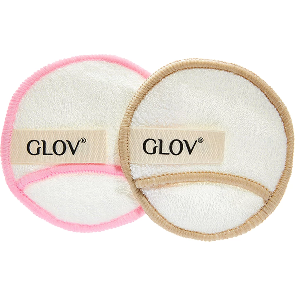 GLOV Moon Pads Pro Dischete Demachiante Reutilizabile Alb - Curatare Delicata si Exfoliere Naturala, 3 buc