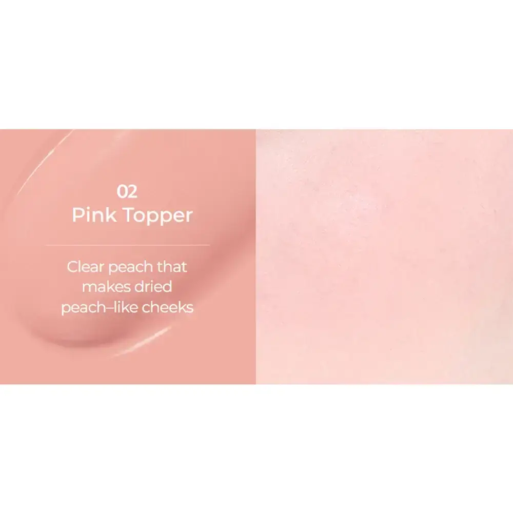 NUSE Mousse Care Fard de Obraz Lichid 02 Pink Topper - Blush Hidratant cu Niacinamida si Centella Asiatica, 16 ml