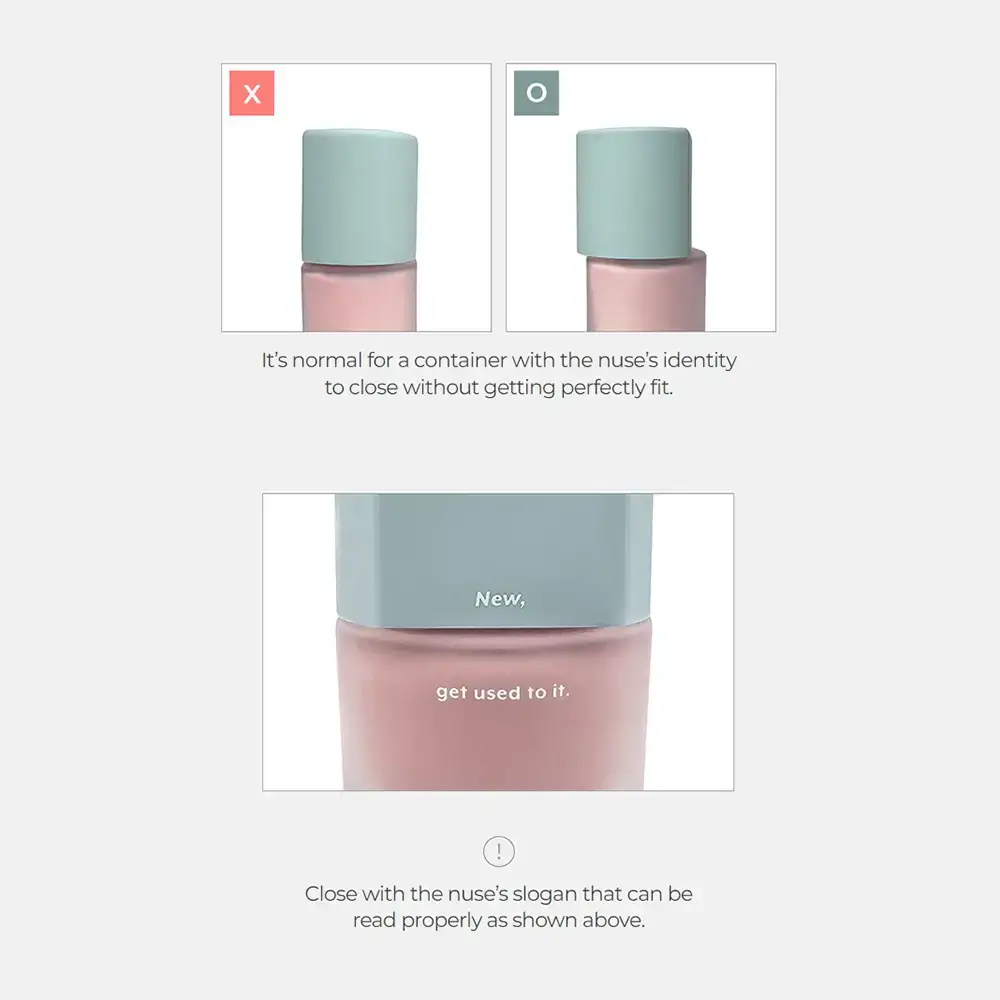 NUSE Mousse Care Fard de Obraz Lichid 02 Pink Topper - Blush Hidratant cu Niacinamida si Centella Asiatica, 16 ml