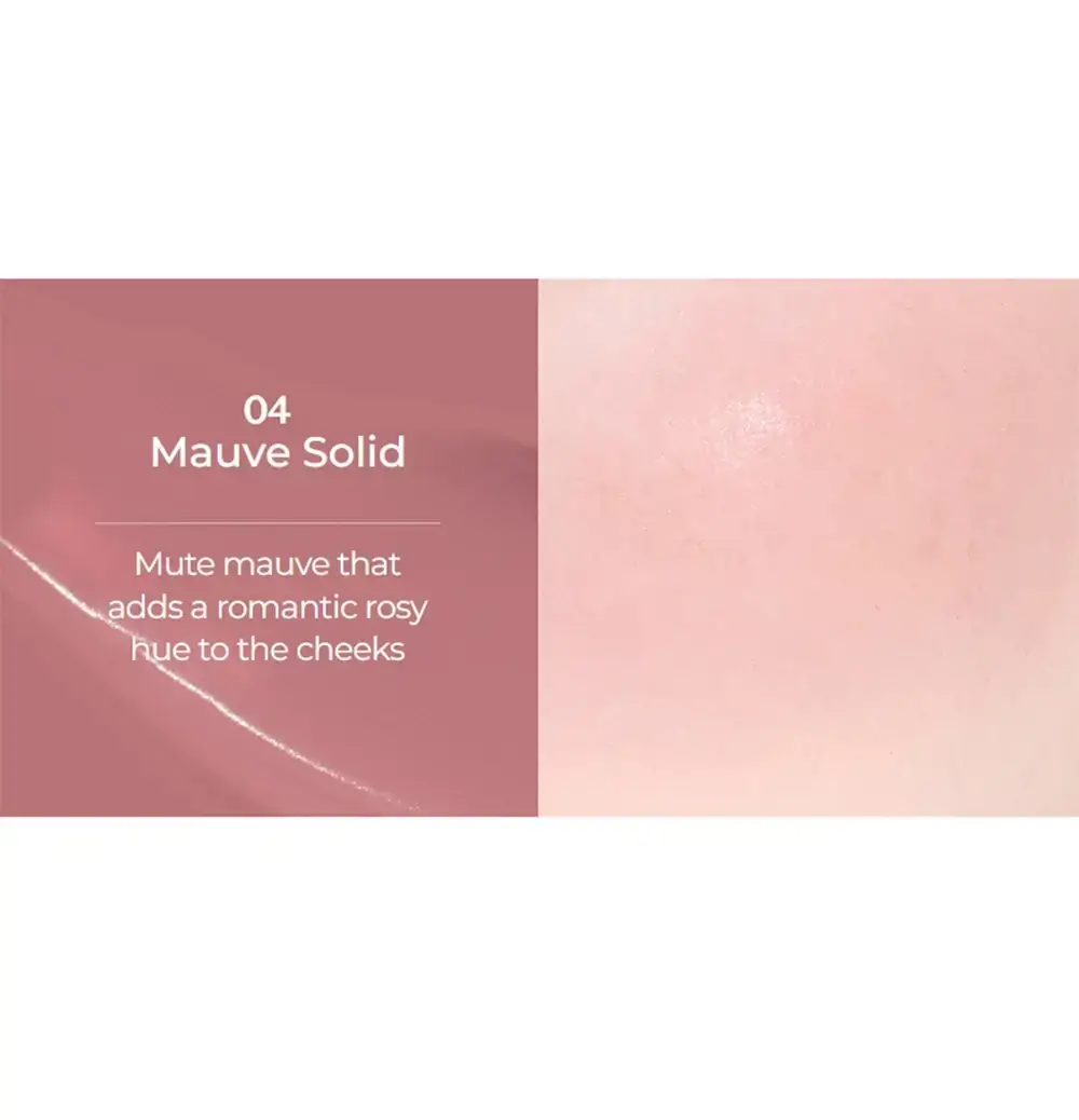 NUSE Mousse Care Cheek Fard de obraz lichid 04 Mauve Solid - Efect natural si hidratare intensa, 16 ml