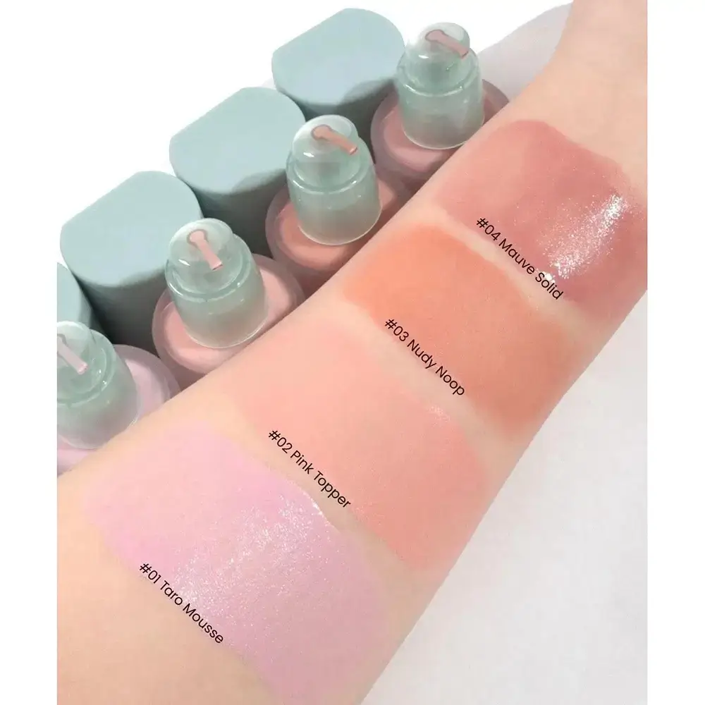 NUSE Mousse Care Cheek Fard de obraz lichid 04 Mauve Solid - Efect natural si hidratare intensa, 16 ml