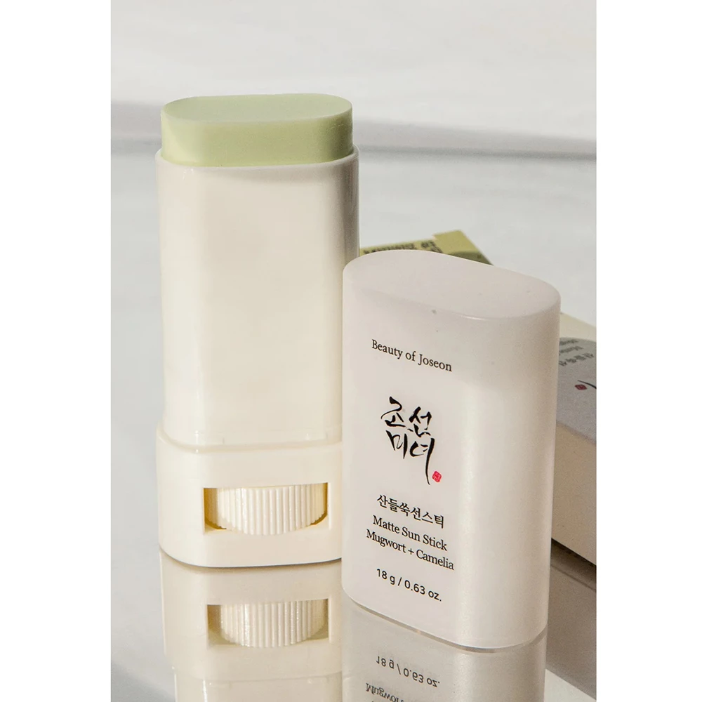 Beauty of Joseon Matte Sun Stick – Stick Matifiant pentru Față cu Mugwort și Camelia, SPF 50+, 18 g | Protecție Solară și Controlul Sebumului