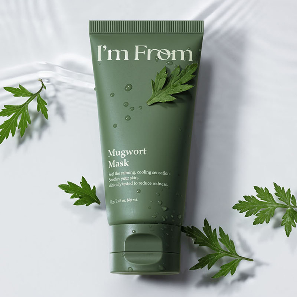 I'M FROM Mugwort Mask 70 gr - Masca de fata formulata cu mugwort si alantoina, care contribuie la calmarea disconfortului si la metinerea hidratarii pielii