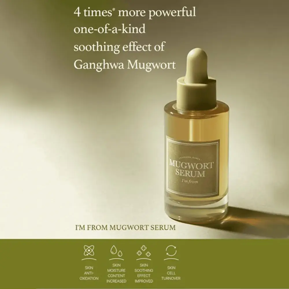 I'M FROM Mugwort Ser Calmanta - Hidratare Profunda si Protectie Antioxidanta, 30 ml