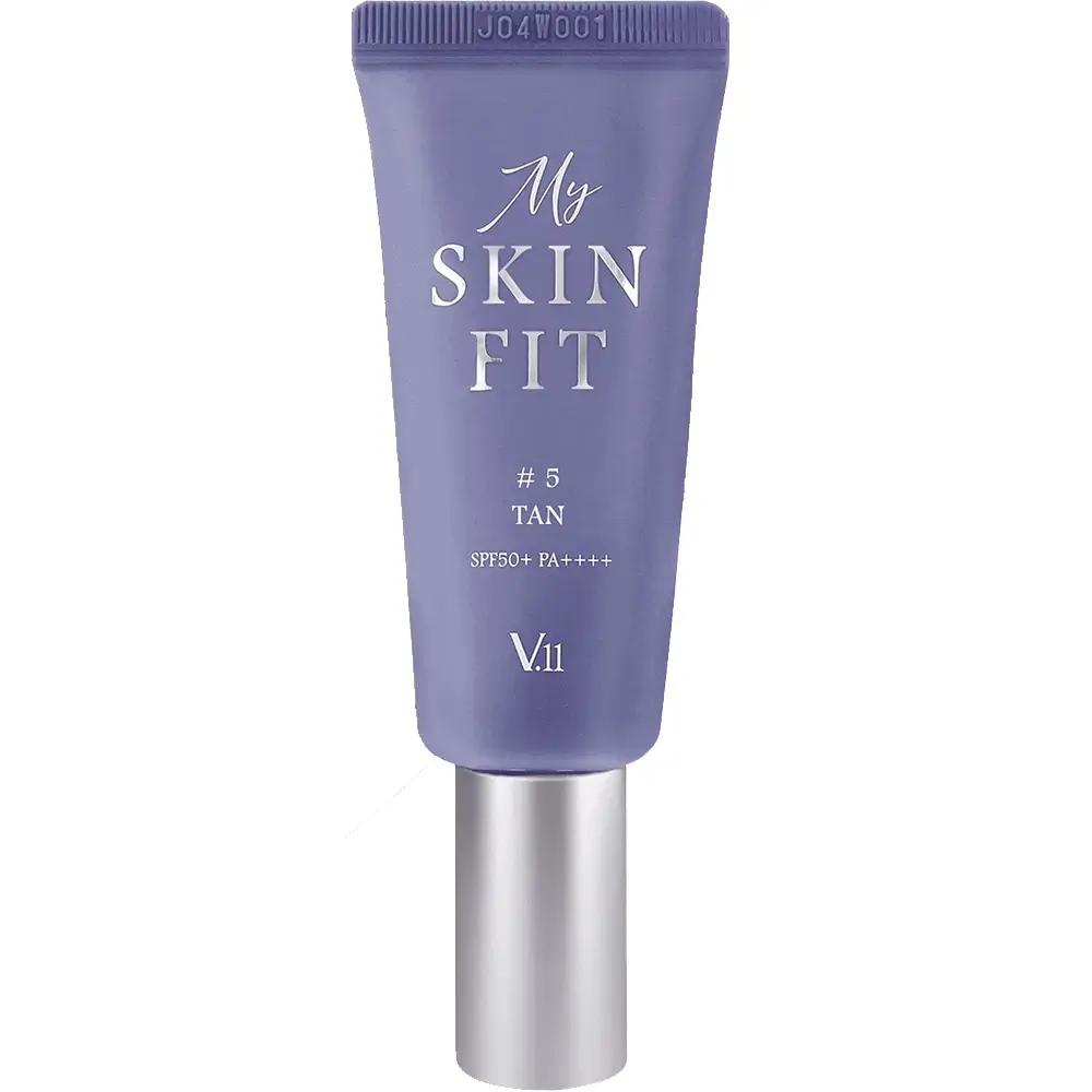 VILLAGE 11 FACTORY MY Skin Fit BB Cream - Crema Coloranta de fata #5 Tan SPF 50+ PA++++ - Protectie UV si hidratare cu Acid Hialuronic si Centella Asiatica, 20 ml
