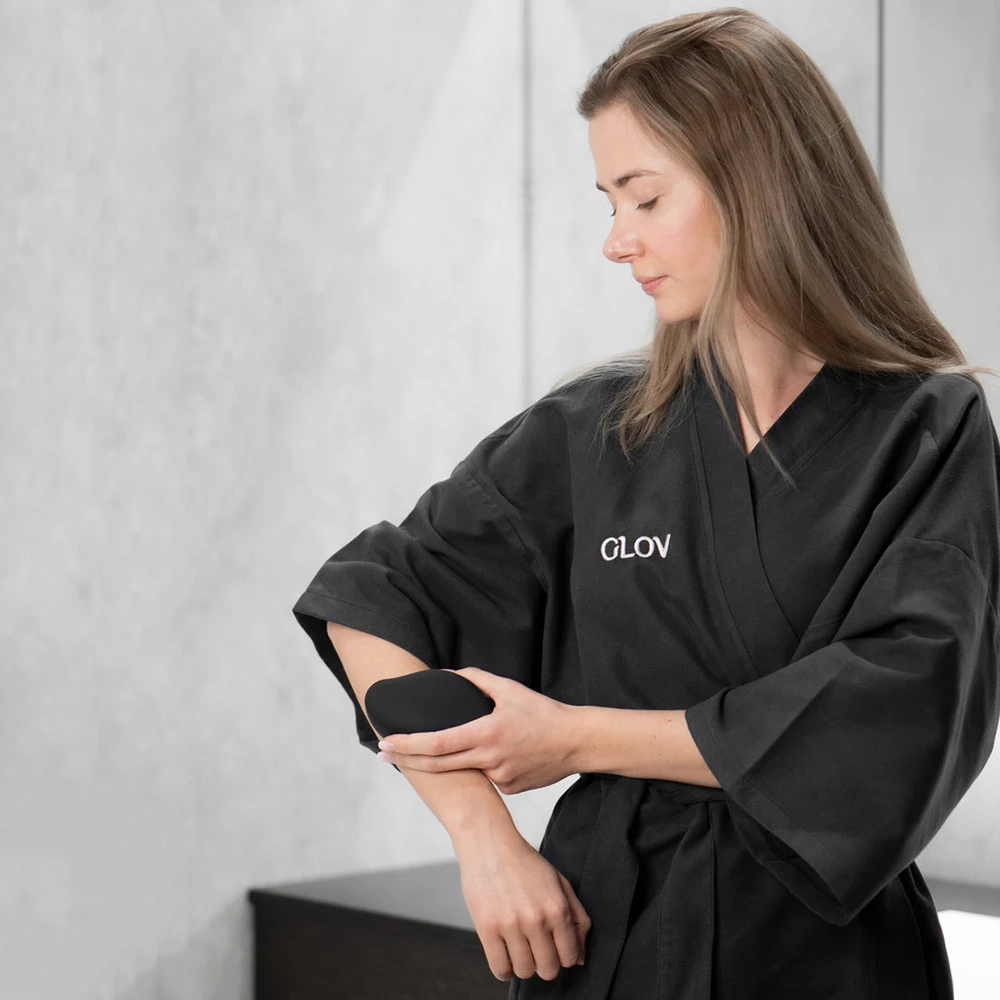 GLOV Nano Glass Depilator Epilator Nano-Sticla CrystalSmooth - Epilare delicata fara durere si exfoliere pentru piele fina si luminoasa