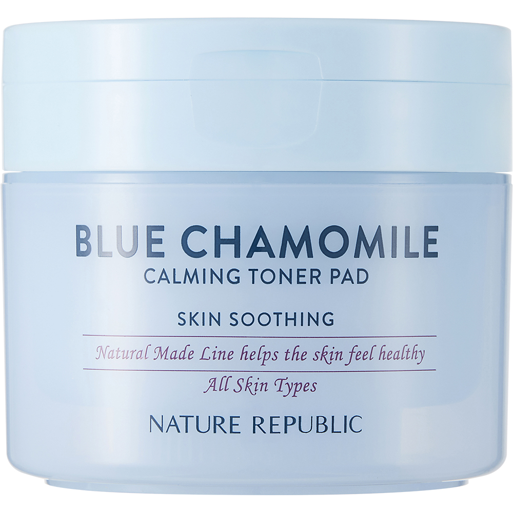 Nature Republic Natural Made Blue Chamomile – Dischete Tonice Calmante cu Mușețel (50 buc)