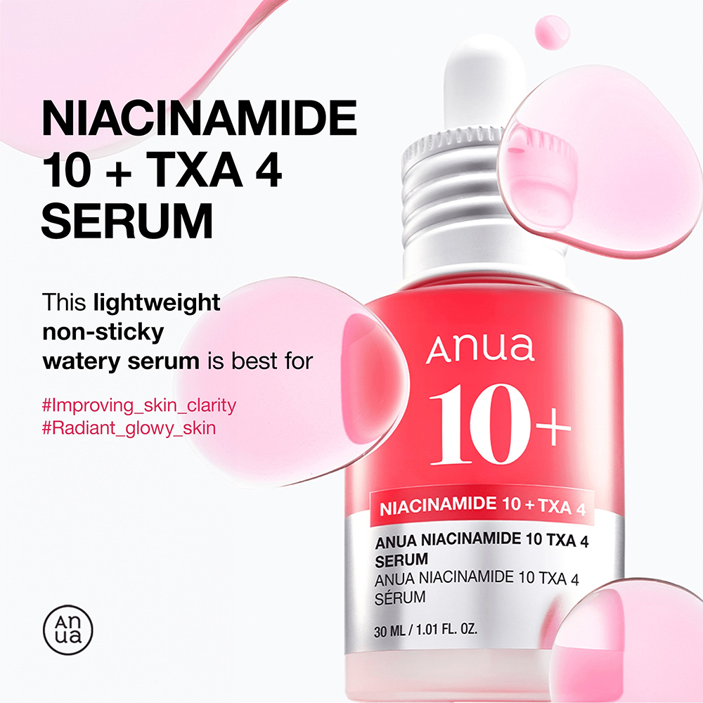 ANUA Ser de fata Corector pentru Pete Pigmentare cu 10% Niacinamide si 4% TXA  - Iluminare si Uniformizare Ten, 30 ml