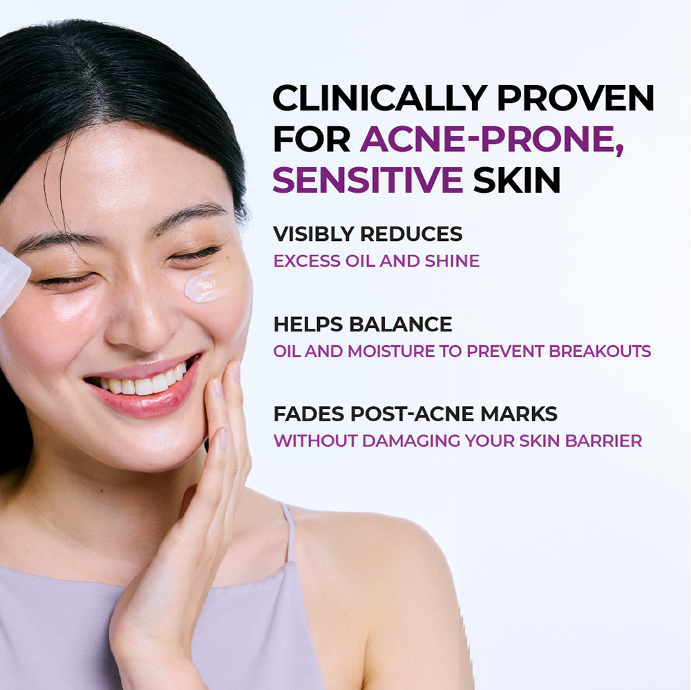 JUMISO Niacinamide 2+ Oil Control Cream 80 ml - Crema de fata formulata cu niacinamida si acid tranexamic, care contribuie la echilibrarea sebumului si la diminuarea aspectului porilor