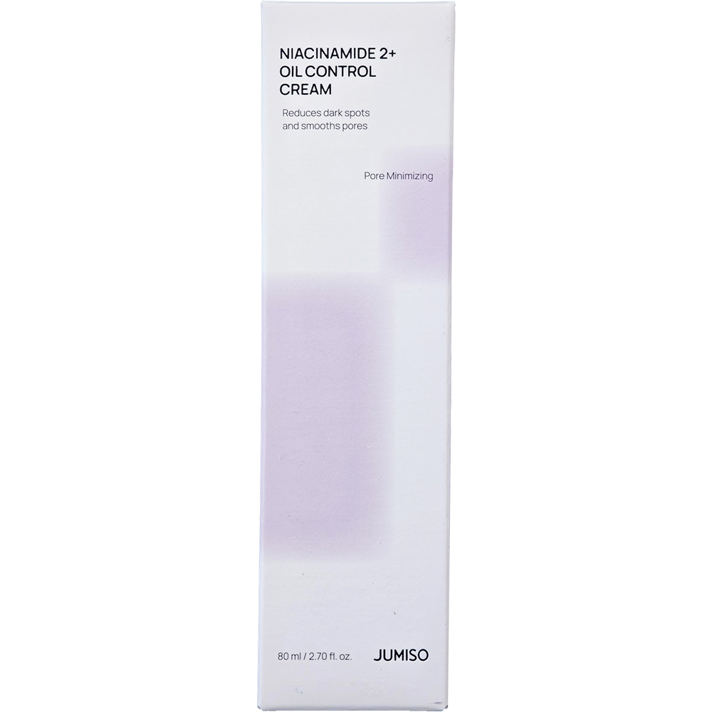 JUMISO Niacinamide 2+ Oil Control Cream 80 ml - Crema de fata formulata cu niacinamida si acid tranexamic, care contribuie la echilibrarea sebumului si la diminuarea aspectului porilor