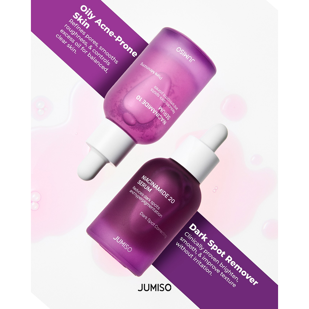 JUMISO Niacinamide 20 Serum ser pete pigmentare - luminozitate si uniformizare, 40 ml