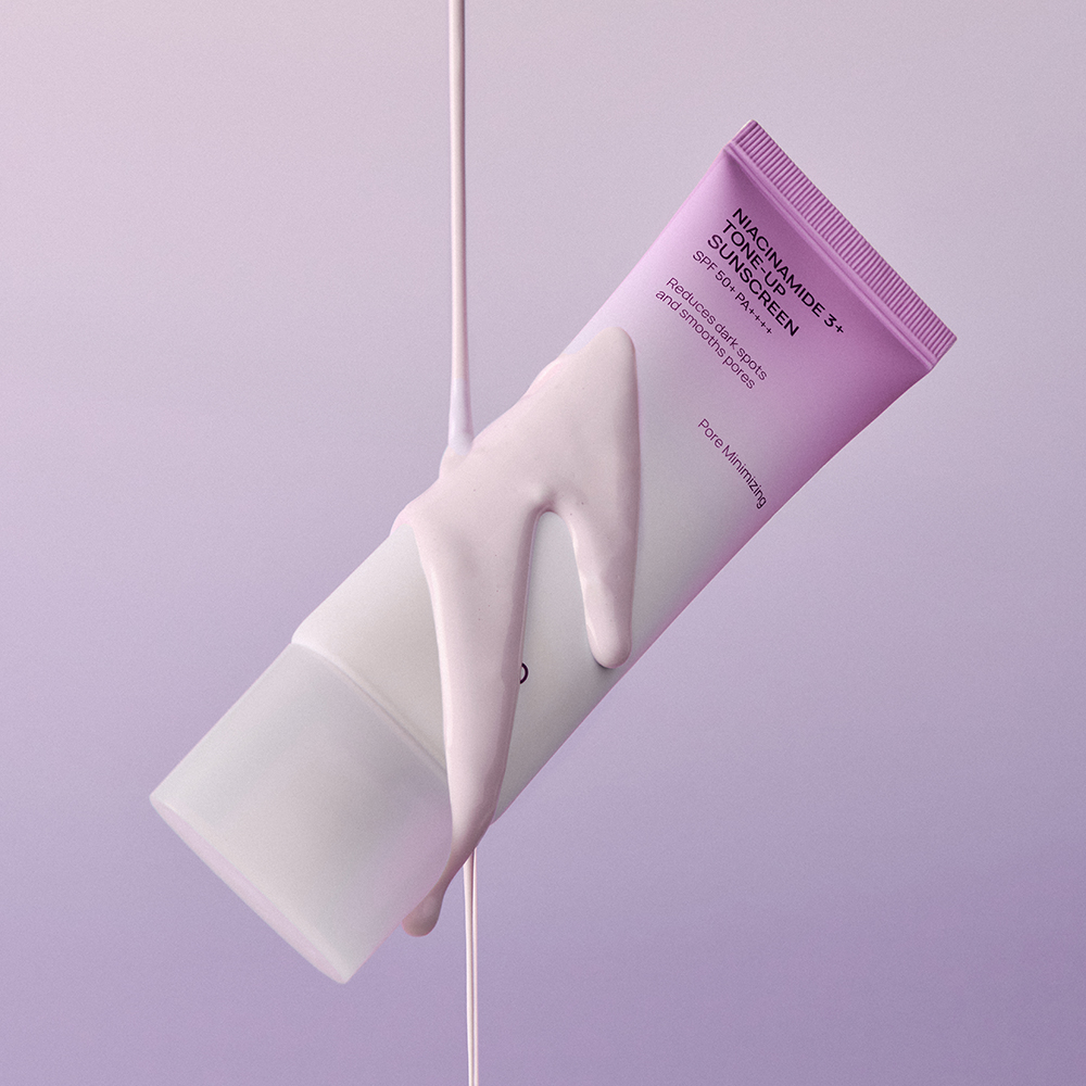 JUMISO Niacinamide 3+ Tone-up Sunscreen, 40 ml - Crema de fata formulata cu niacinamida si acid tranexamic, care contribuie la protectia ridicata impotriva radiatiilor UVA si UVB si la mentinerea luminozitatii tenului, Daily