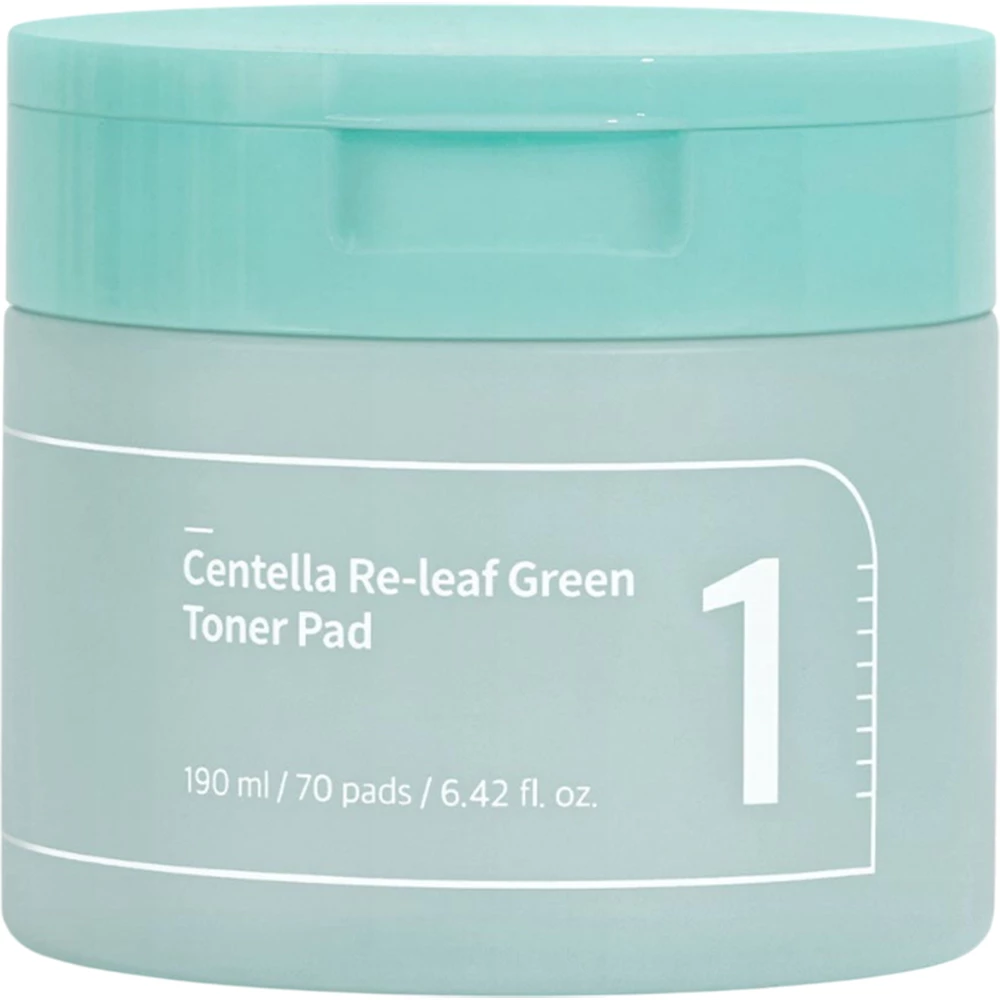 Numbuzin Centella Re-leaf Dischete Tonice Calmante 70 buc - Hidratare si Calmare Ten Acneic, 150 ml