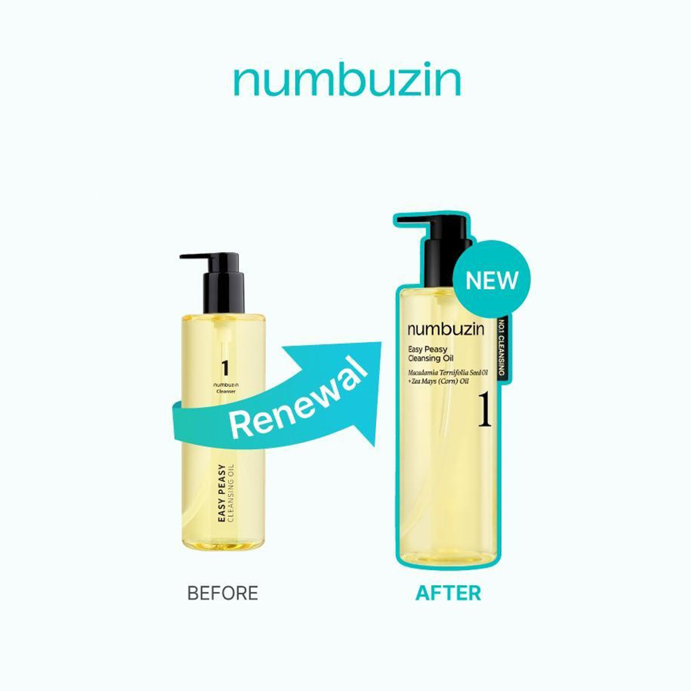 NUMBUZIN No.1 Easy Peasy Ulei Demachiant pentru Fata - Curatare Delicata si Hidratare, 200 ml