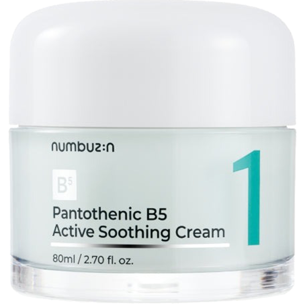 Numbuzin No.1 Pantothenic B5 Active Soothing Cream – Cremă de Față Calmanta, 80 ml | Sebum Control & Hidratare