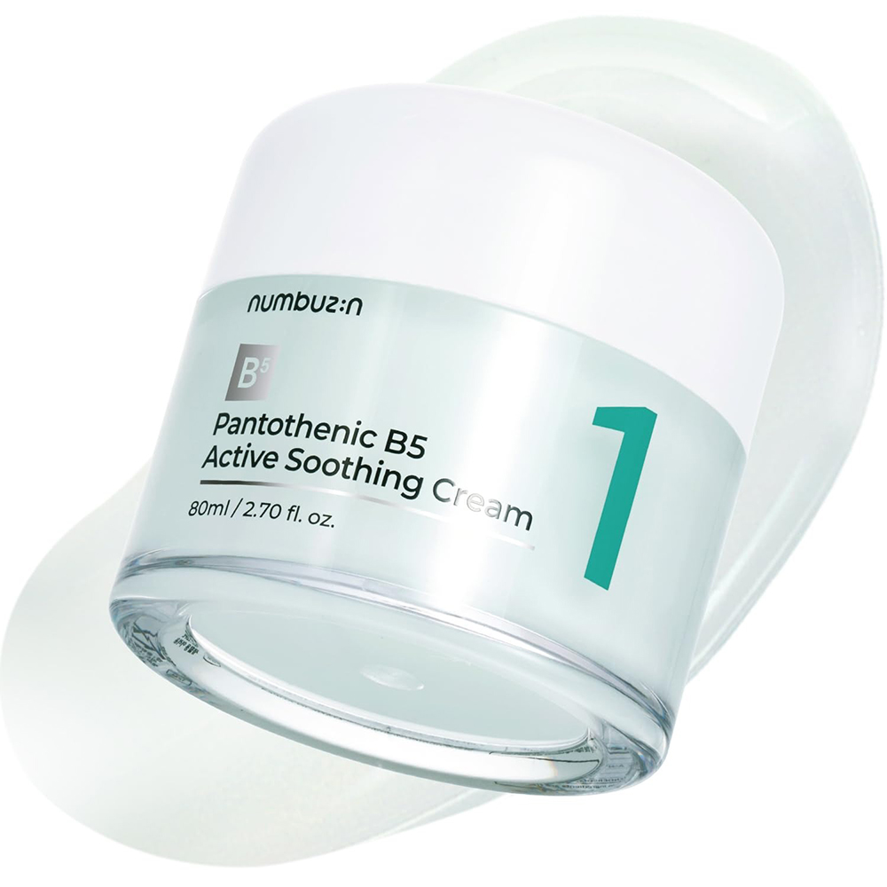 Numbuzin No.1 Pantothenic B5 Active Soothing Cream – Cremă de Față Calmanta, 80 ml | Sebum Control & Hidratare