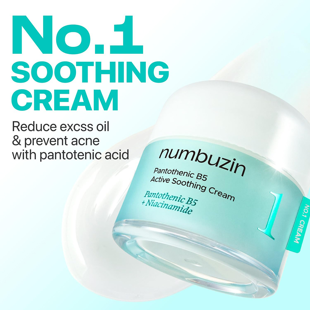 NUMBUZIN No.1 Pantothenic B5 Crema Calmanta pentru Fata 80 ml - hidratare intensa si control sebum
