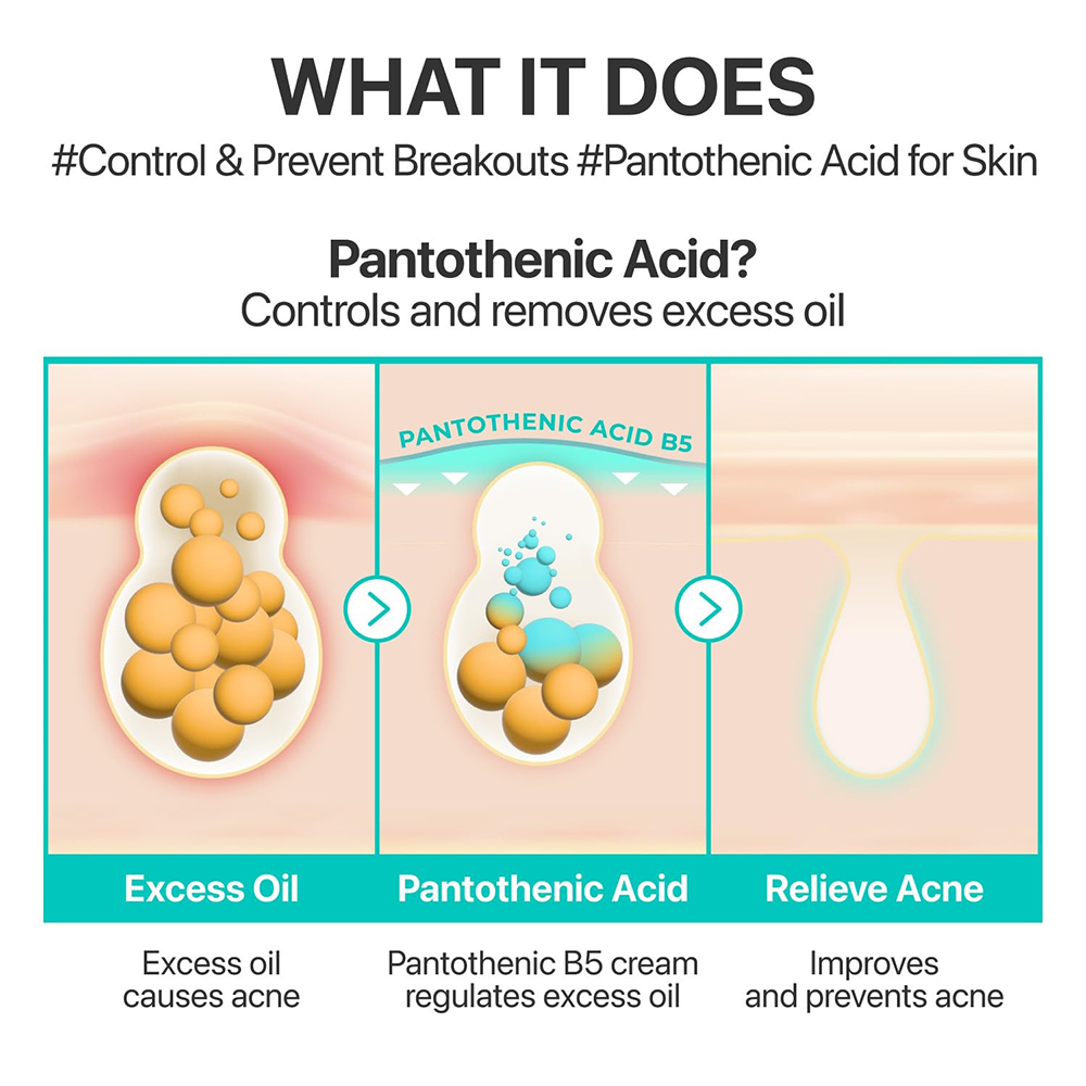 NUMBUZIN No.1 Pantothenic B5 Crema Calmanta pentru Fata 80 ml - hidratare intensa si control sebum