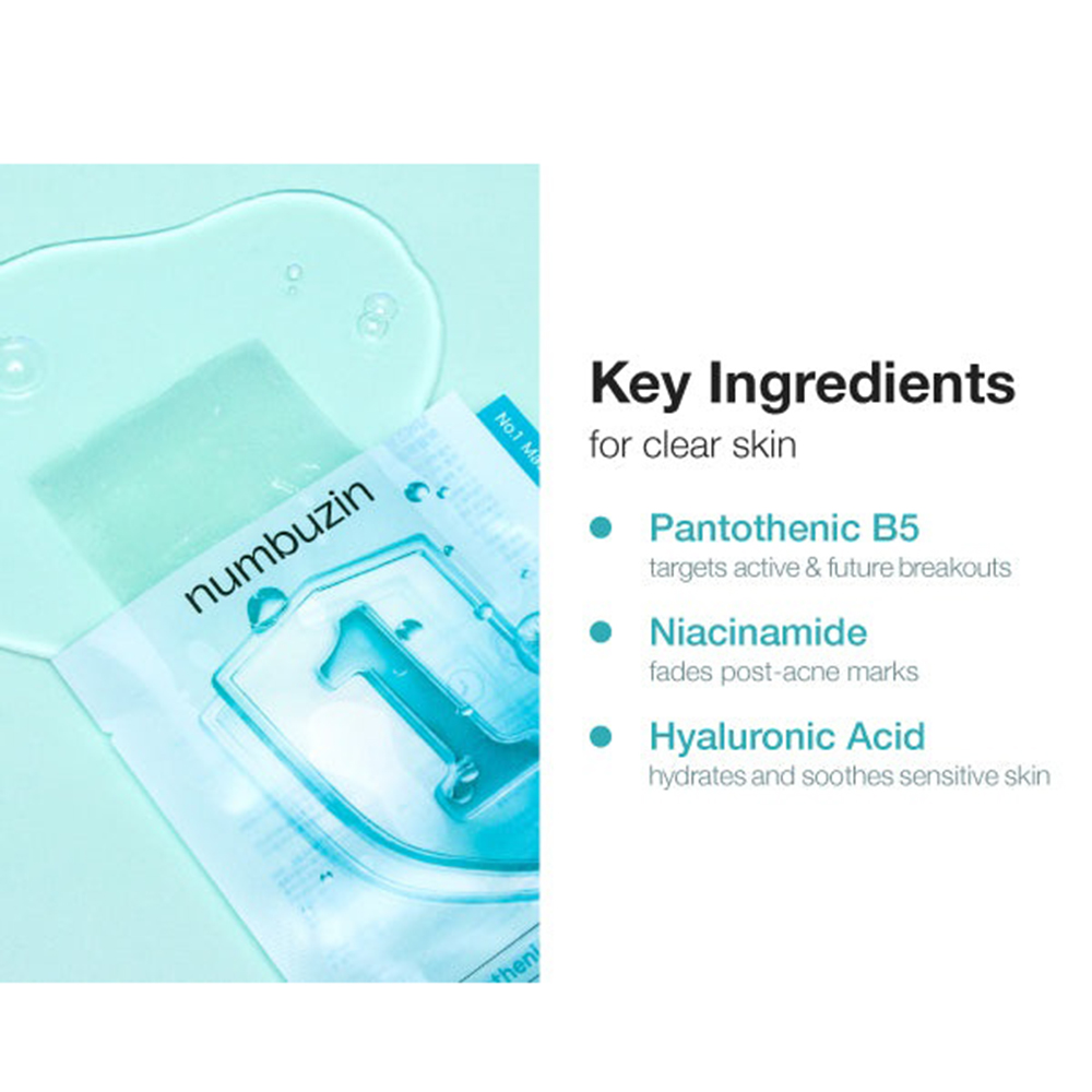 No.1 Pantothenic B5 Hyaluronic Active Clear Mask Masca de fata 26 ml