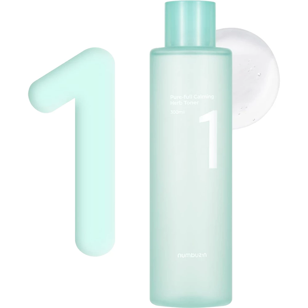 NUMBUZIN No.1 Pure-Full Toner Toner calmant pentru fata 300 ml - Calmare si hidratare ten sensibil, anti-roseata, 300 ml