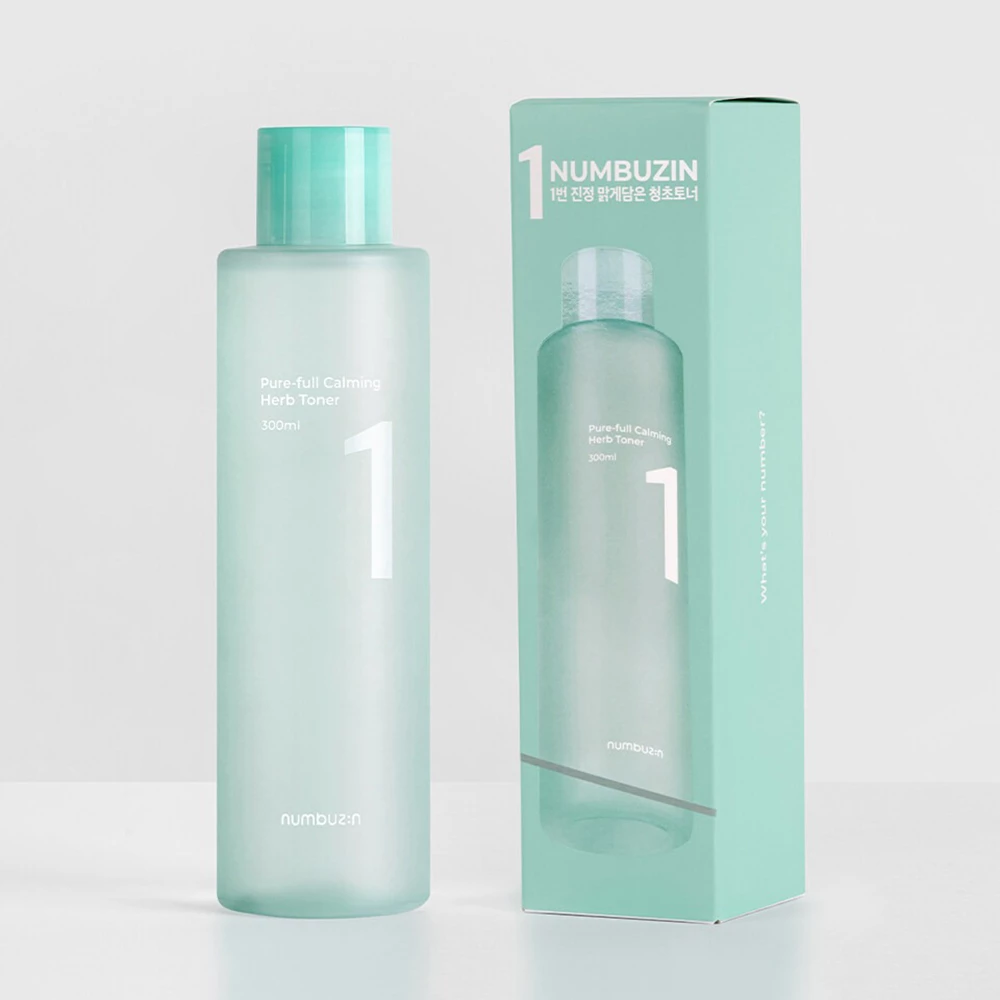 NUMBUZIN No.1 Pure-Full Toner Toner calmant pentru fata 300 ml - Calmare si hidratare ten sensibil, anti-roseata, 300 ml