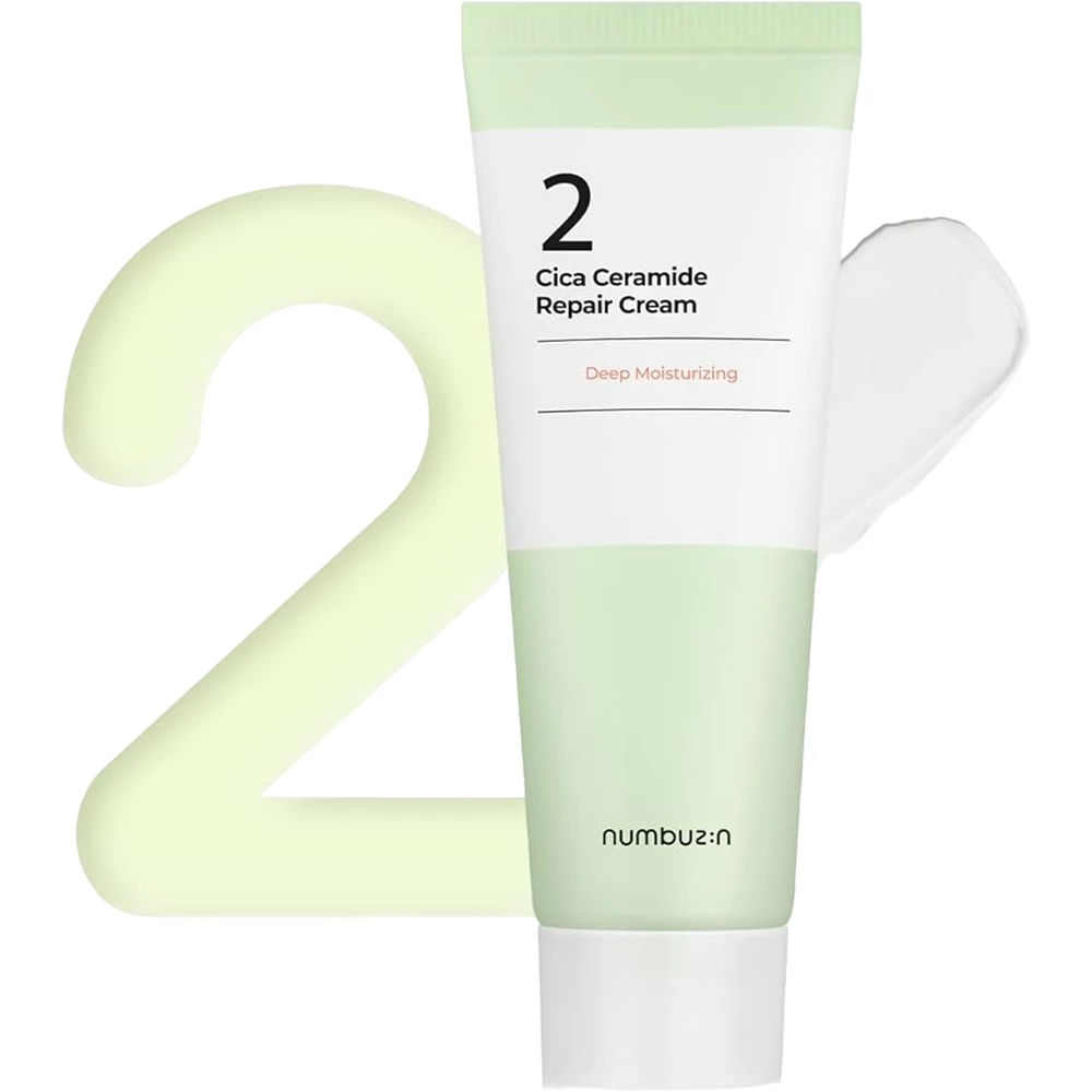 NUMBUZIN No.2 Cica Ceramide Crema Reparatoare pentru Fata 60 ml - reparare intensa si hidratare calmanta, 60 ml
