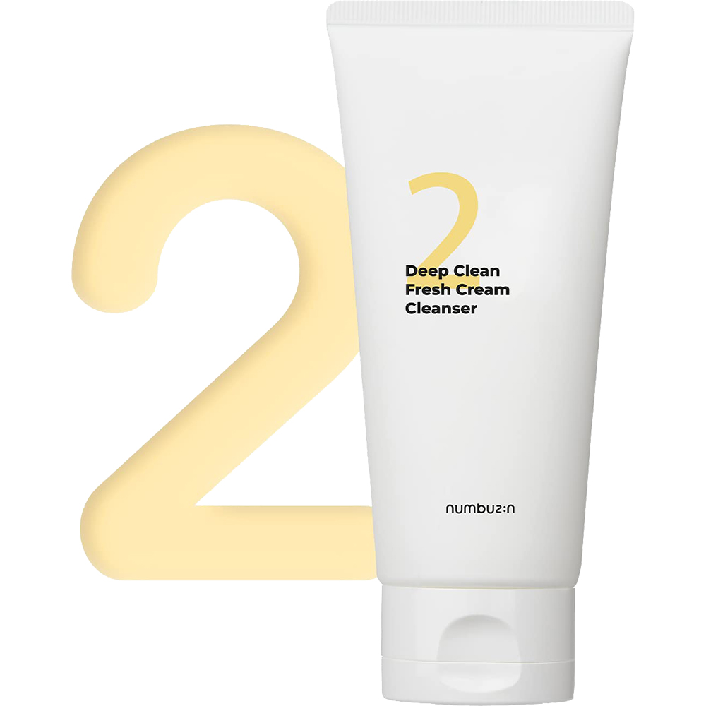 Numbuzin No.2 Deep Clean Fresh Cream Cleanser – Cremă de Curățare pentru Față, 120 ml | K-beauty