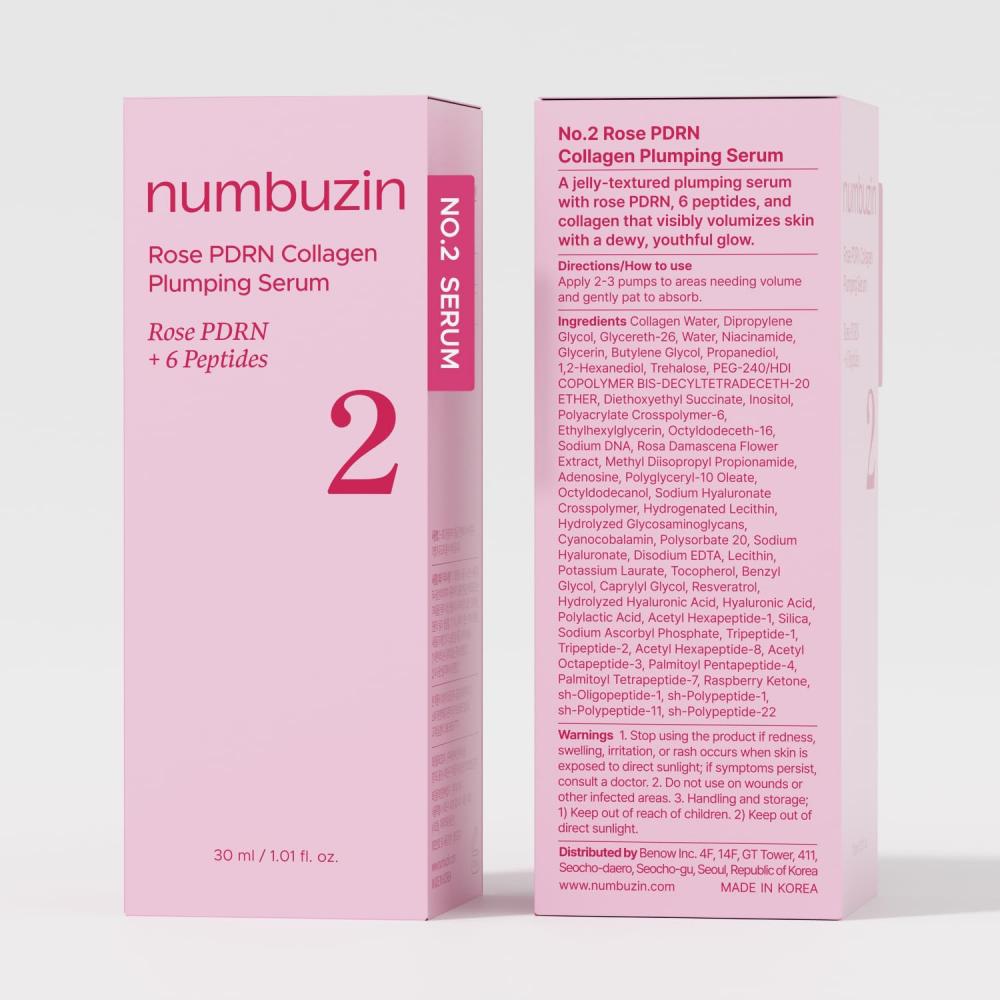 No.2 Rose PDRN Collagen Plumping Serum Ser de fata 30 ml