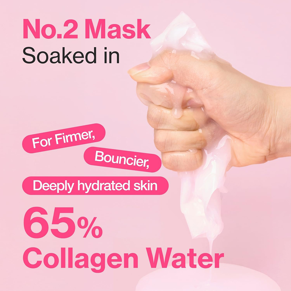 No.2 Rose PDRN Collagen Plumping Sheet Mask Masca de fata 33 ml