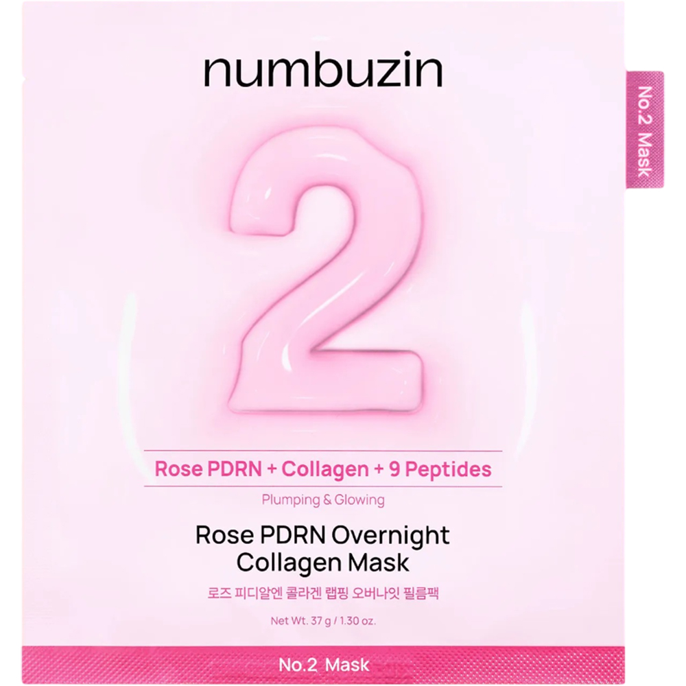 No.2 Rose PDRN Overnight Collagen Hydrogel Mask Masca de fata 37 gr