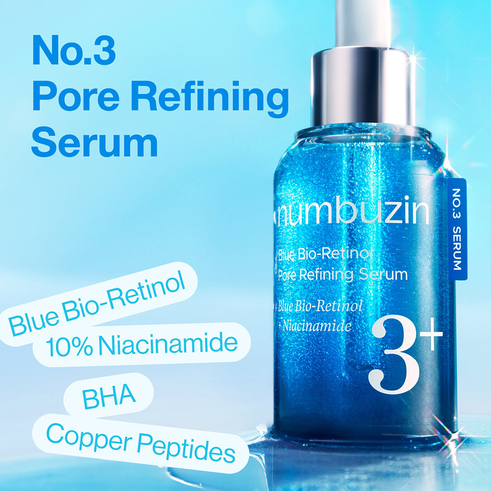 No.3 Blue Bio-Retinol Pore Refining Serum Ser de fata 30 ml