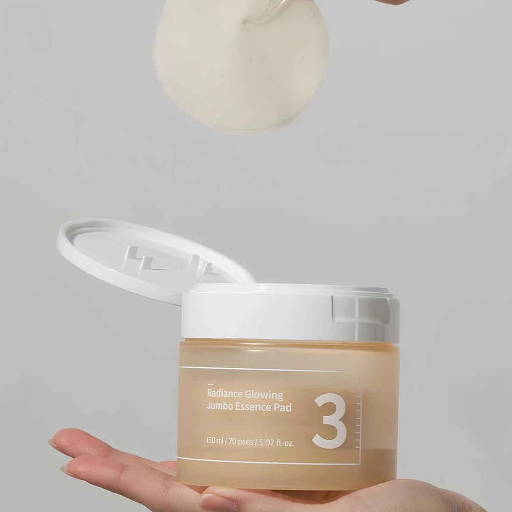 Numbuzin No.3 Radiance Glowing Dischete Tonice Jumbo - Luminozitate si Hidratare Intensa, 70 buc