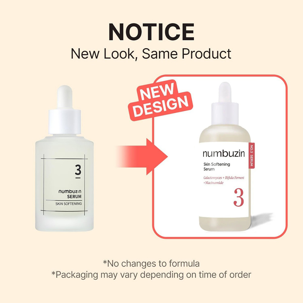 NUMBUZIN No.3 Skin Softening Ser pentru fata 50 ml - Hidratare intensa si elasticitate, 50 ml