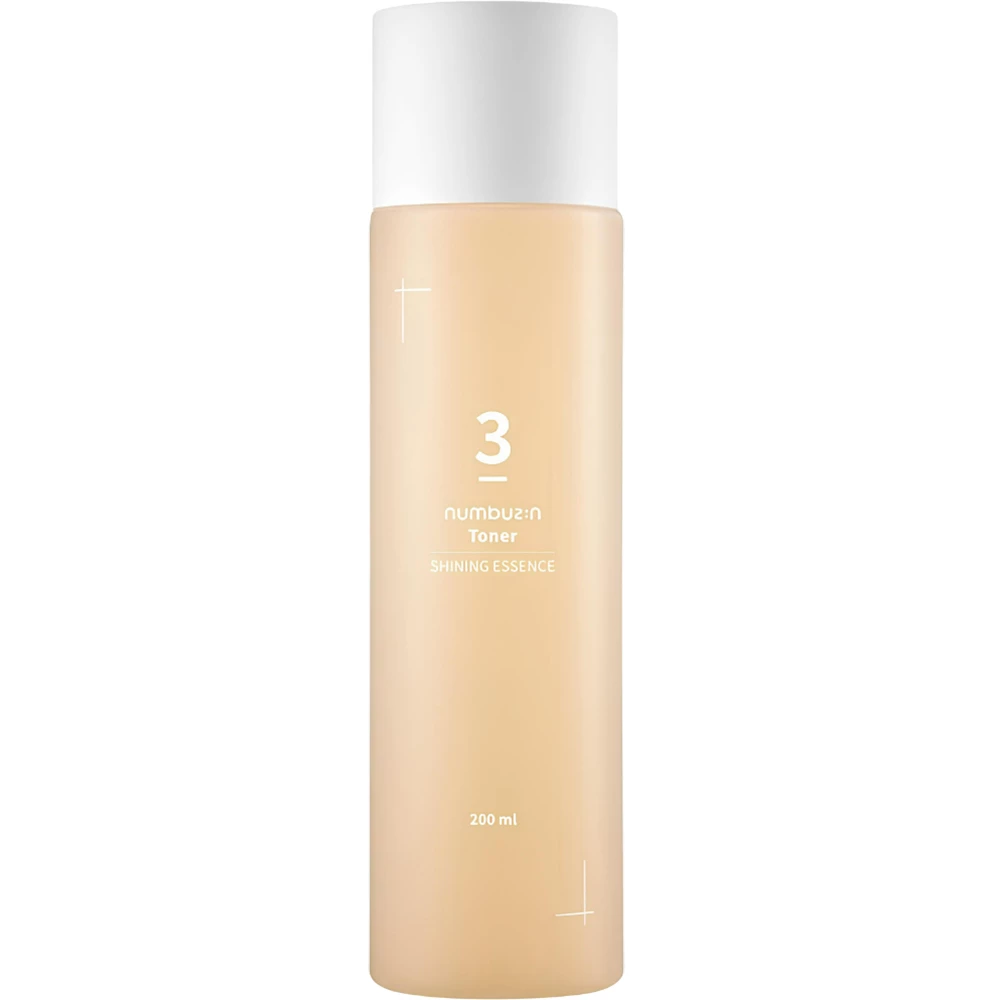 NUMBUZIN No.3 Super Glowing Essence Toner Toner facial iluminator - Hidratare intensa si stralucire, 200 ml