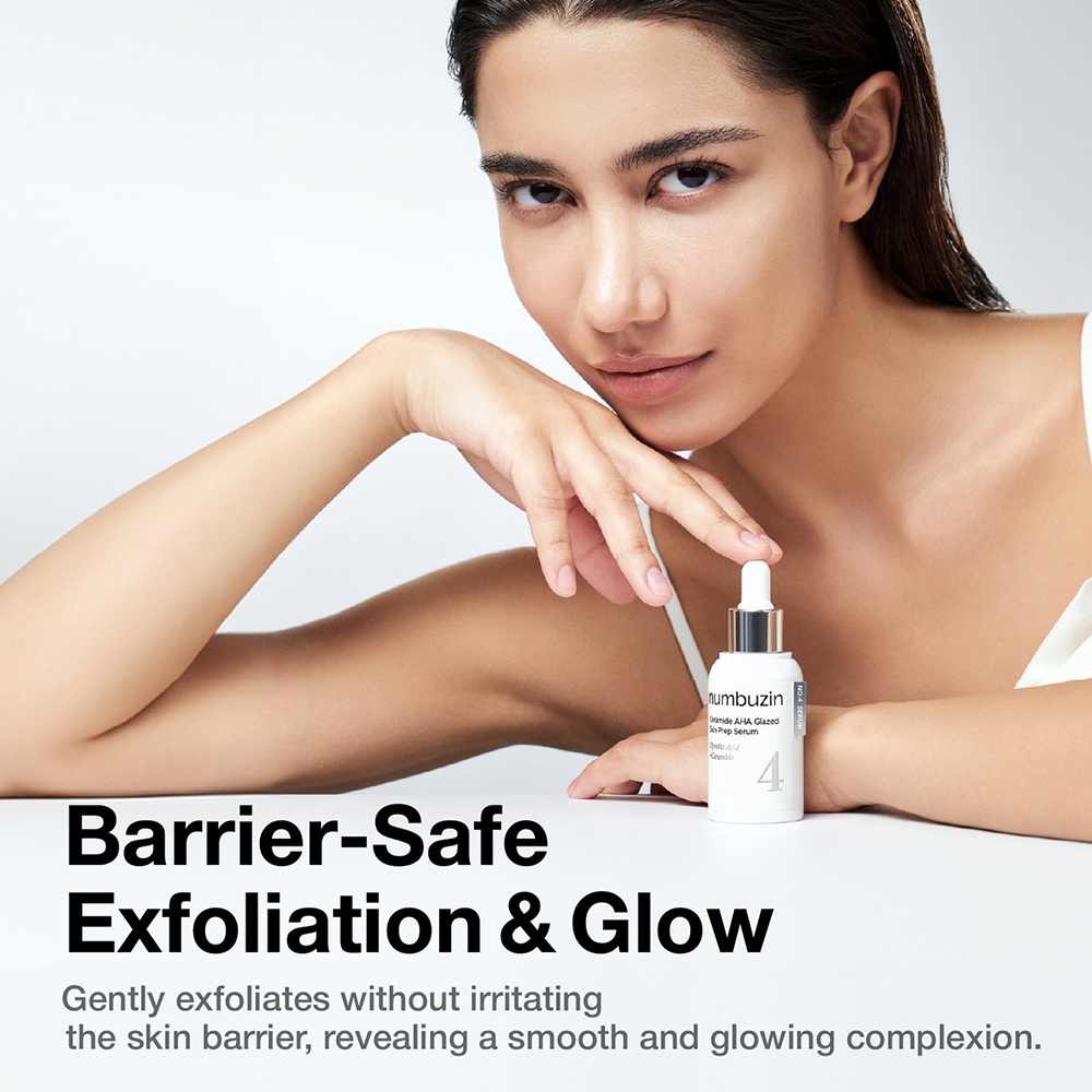 No.4 Ceramide AHA Glazed Skin Prep Serum Ser de fata 30 ml