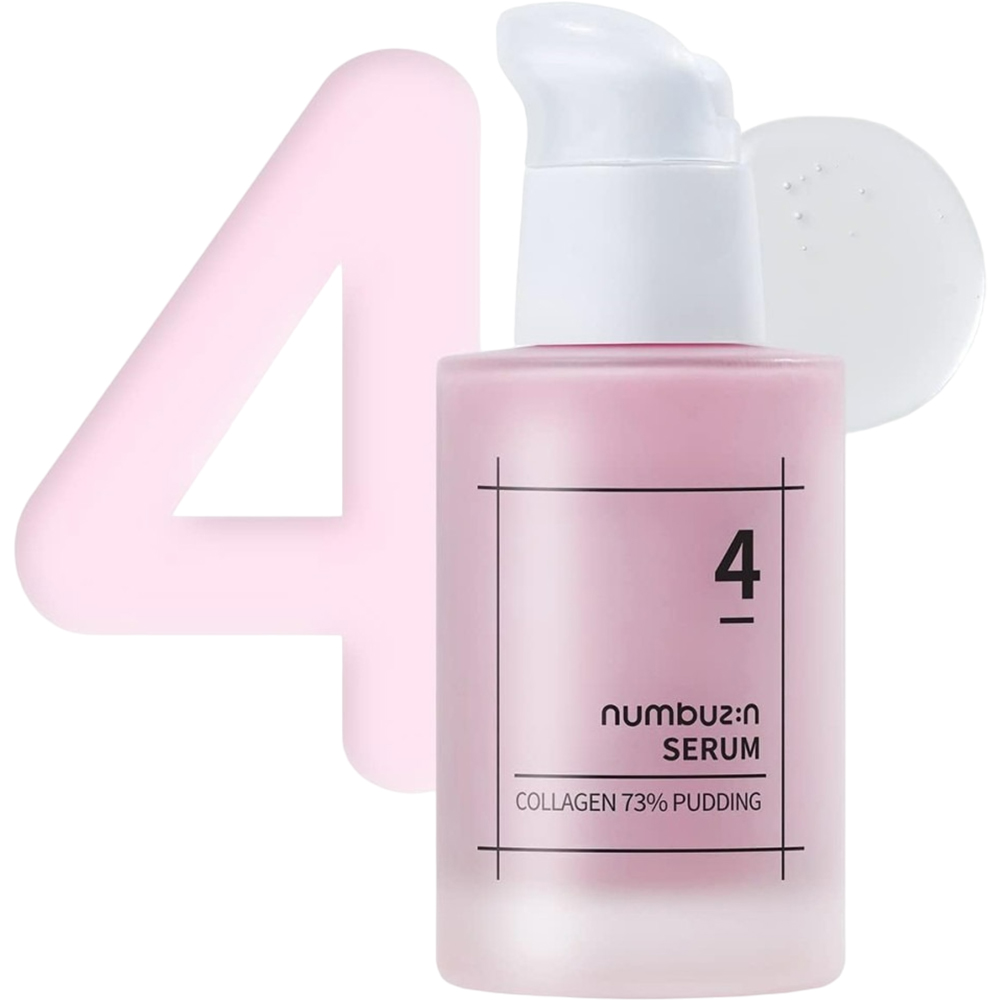 Numbuzin No.4 Collagen 73% Pudding Serum– Ser de Față Anti-Îmbătrânire cu 73% Colagen & Acid Hialuronic, 50 ml