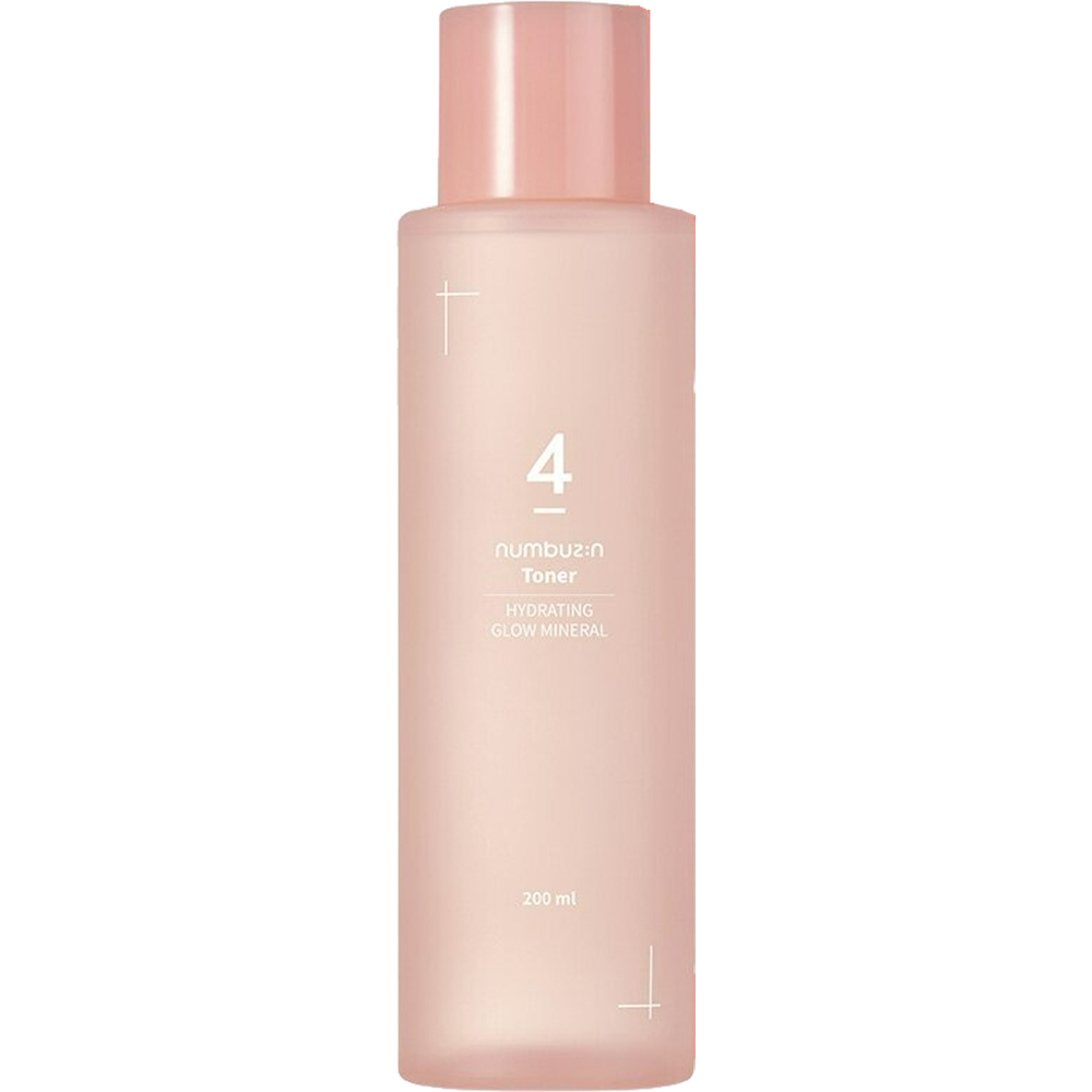 Numbuzin No.4 Hydrating Glow Mineral Toner – Toner de Față Hidratant & Iluminator, 200 ml